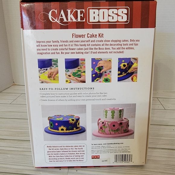 Cake Boss Buddy Valastro 25 piece Flower Cake Decorating Kit 2013 New In Box - Picture 2 of 7